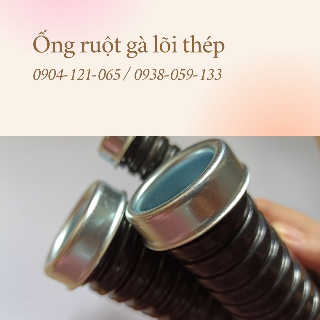 Ống ruột gà lõi thép bọc nhựa PVC phi 25 - 3/4 inch