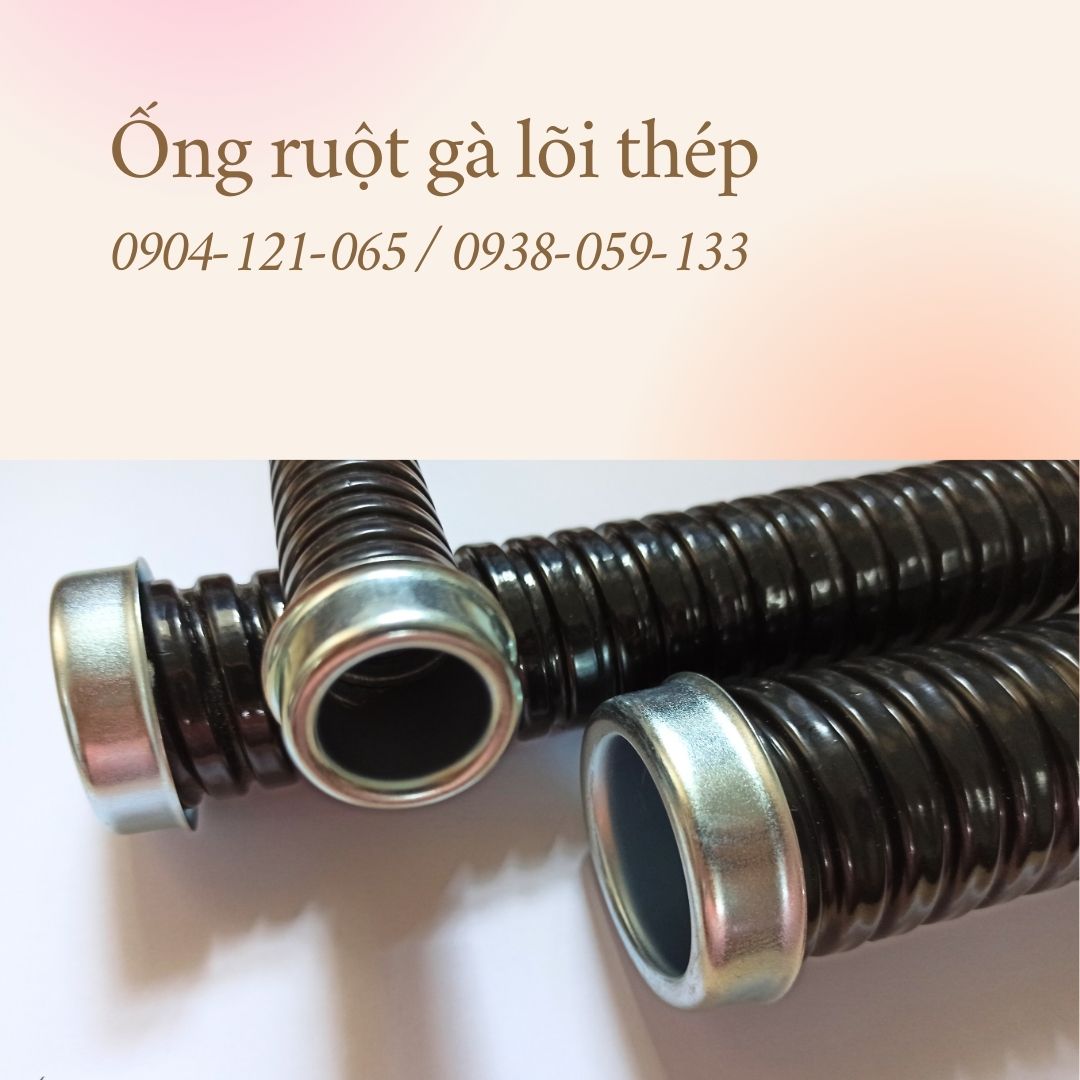 Ống ruột gà lõi thép bọc nhựa PVC phi 25 - 3/4 inch