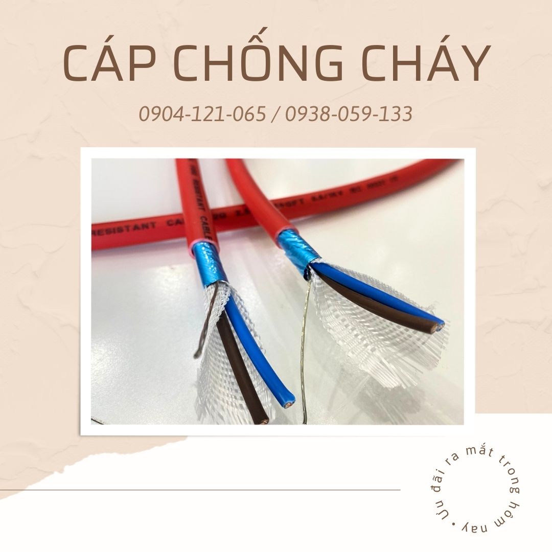Cáp chống cháy 2x1.5mm chống nhiễu tiêu chuẩn Châu Âu