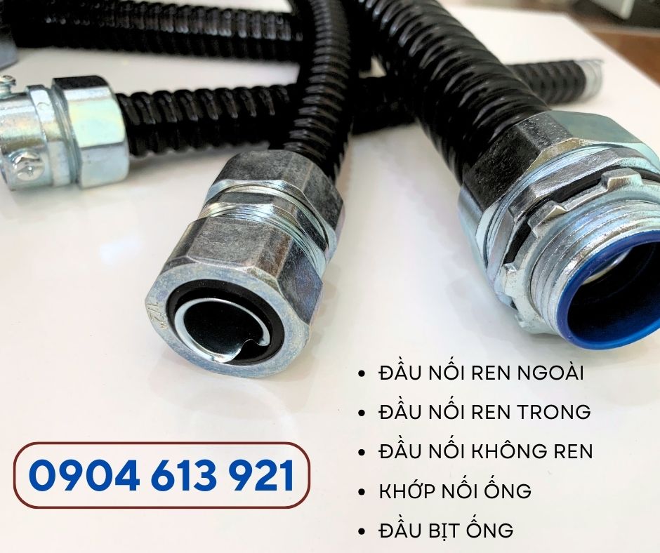 Ống ruột gà lõi thép/ ống kẽm đàn hồi luồn dây điện Đà Nẵng, HCM, HN