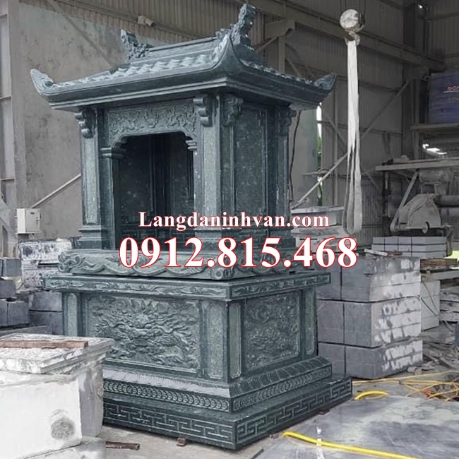 55 Am thờ để hũ tro cốt đá xanh rêu đẹp bán tại Thành Phố Hồ Chí Minh
