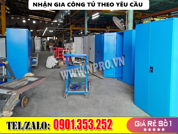 Tủ dụng cụ thiết bị 2 cánh cố định, tủ chứa vật tư đồ nghề