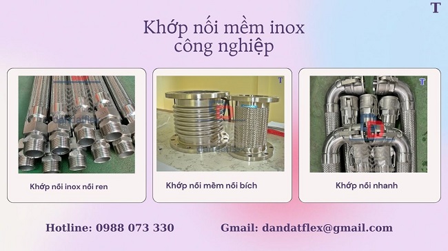 Khớp nối mềm kim loại, khớp nối mềm, khớp nối mềm nối bích chịu nhiệt