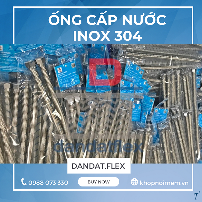 Dây dẫn nước inox nóng lạnh,ống mềm dẫn nước inox, dây dẫn nước inox