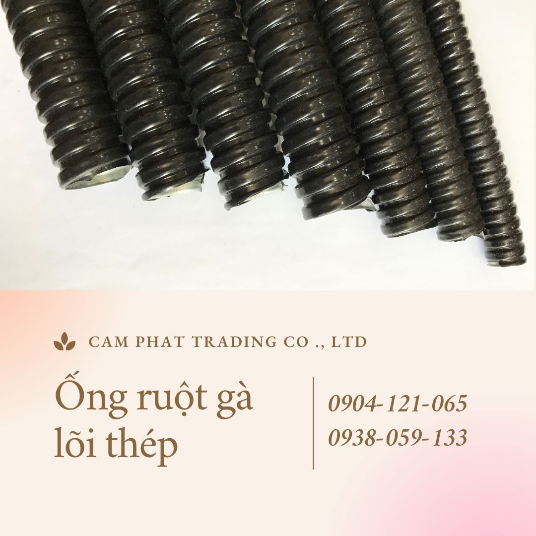 Ống ruột gà lõi thép / Ống kẽm đàn hooig bọc nhựa pvc