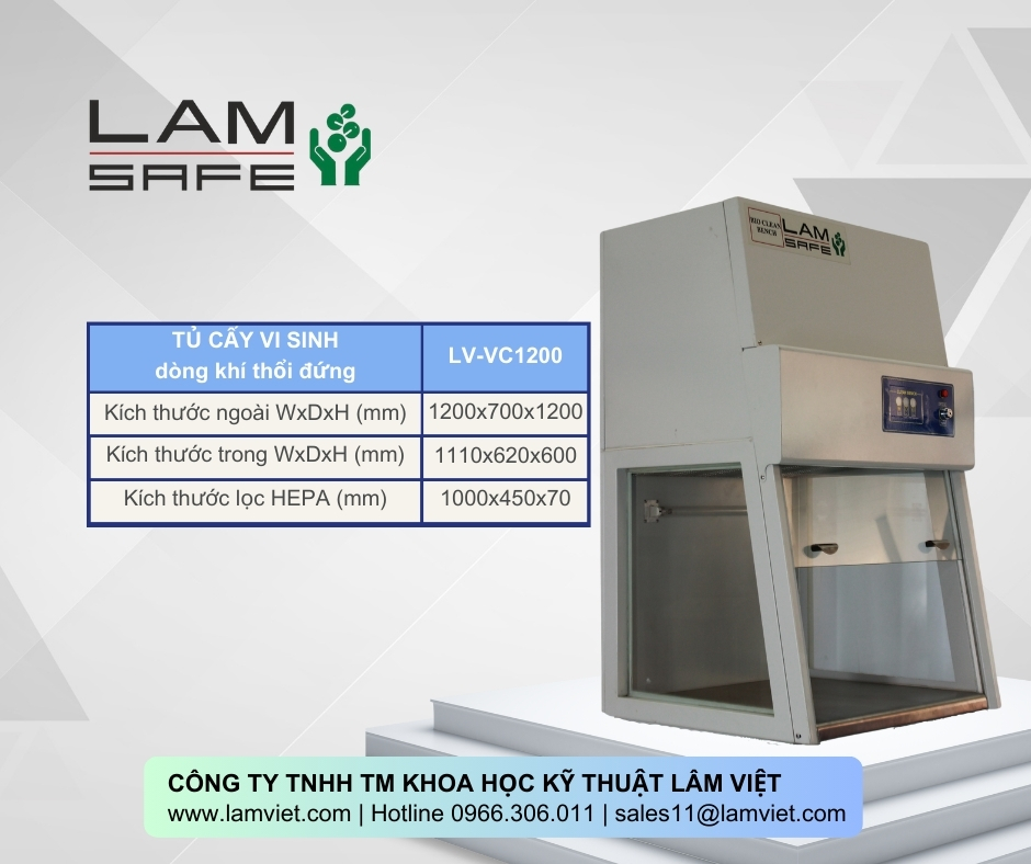 Tủ cấy vi sinh dòng khí thổi đứng
