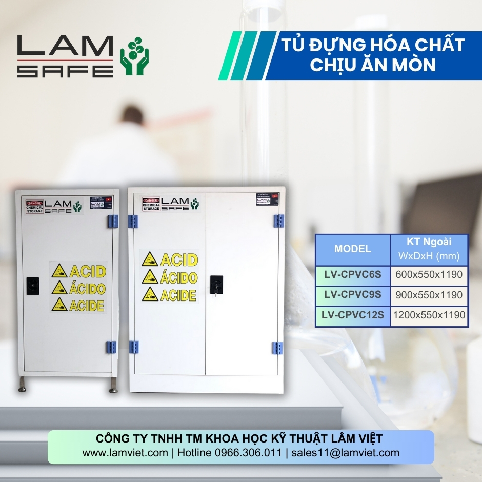 TỦ ĐỰNG HÓA CHẤT PVC