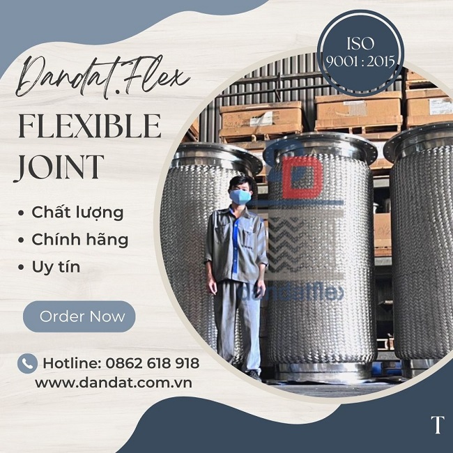 Khớp nối mềm inox thủy lực, khớp nối mềm dẫn hóa chất, khớp nối mềm