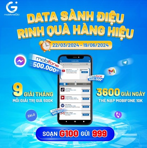 Data sành điệu- Rinh quà hàng hiệu gói cước mobiFoneGo