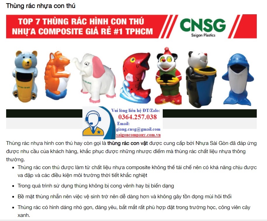 Bảng Giá Thùng Rác Công Cộng Mới Nhất Hiện Nay