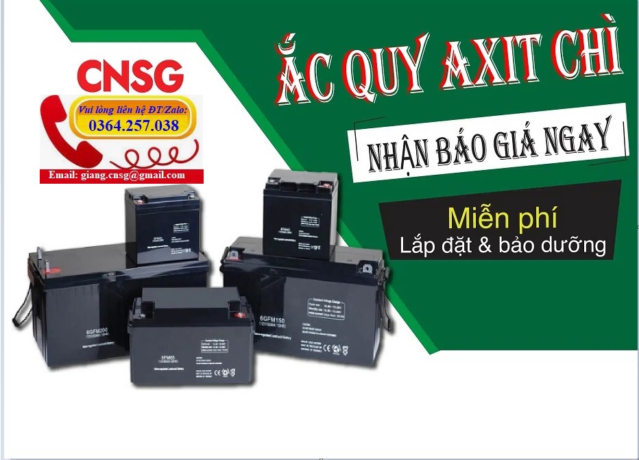 Ắc quy chì - bình điện xe nâng điện giá rẻ LH 0918438038