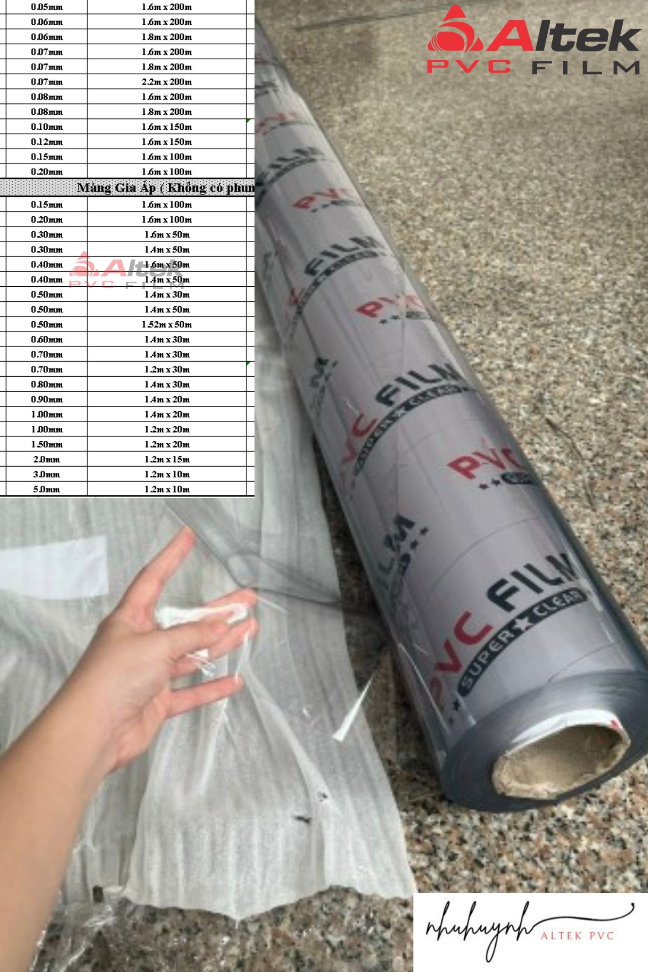 màng nhựa pvc trong suốt khổ lớn hàng đẹp