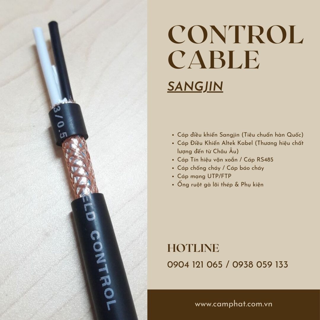 Cáp điều khiển Sangjin , Cáp tín hiệu Sangjin giá tốt