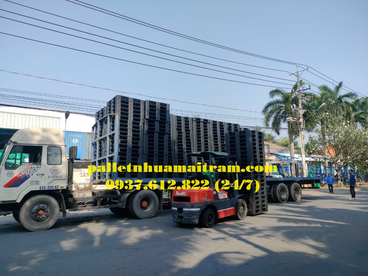 pallet nhựa Nhơn Trạch giá rẻ, đa dạng kích thước