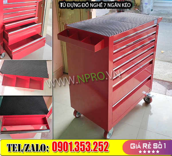 Tìm hiểu tủ đựng đồ nghề 7 ngăn made in Việt Nam