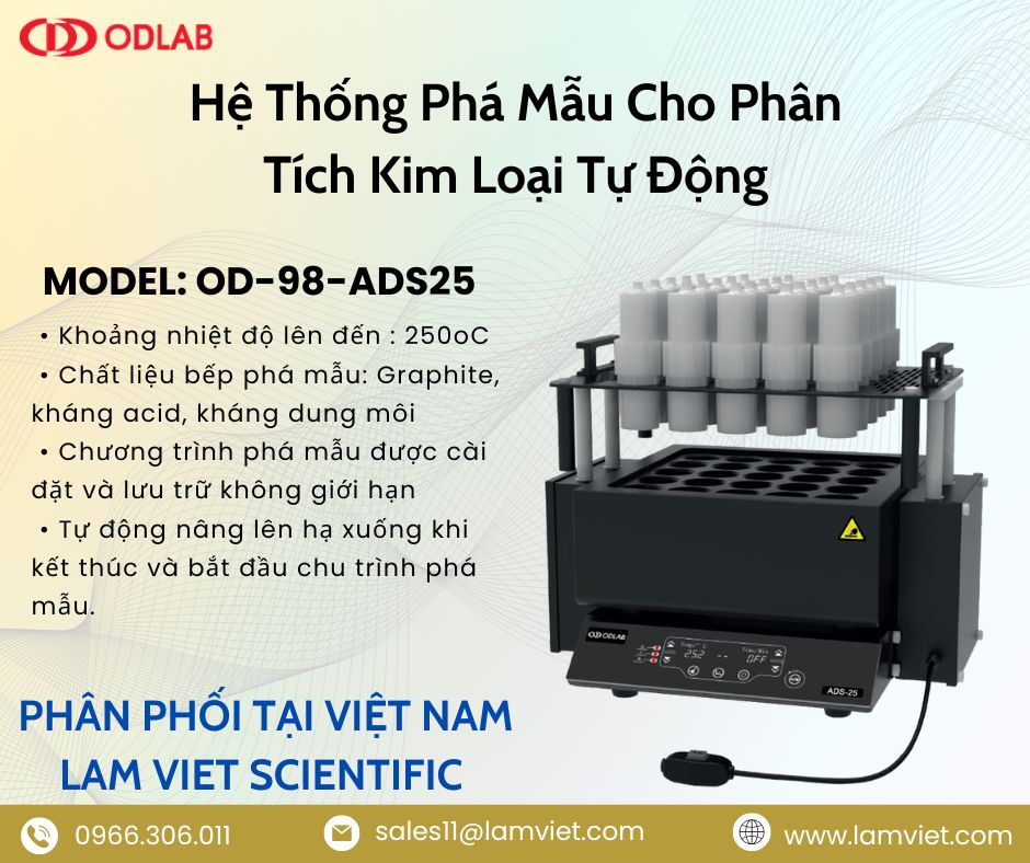 Hệ thống phá mẫu cho phân tích kim loại tự động