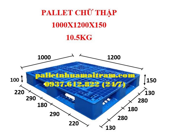 Thanh lý pallet nhựa tại Bến Tre giá rẻ bất ngờ