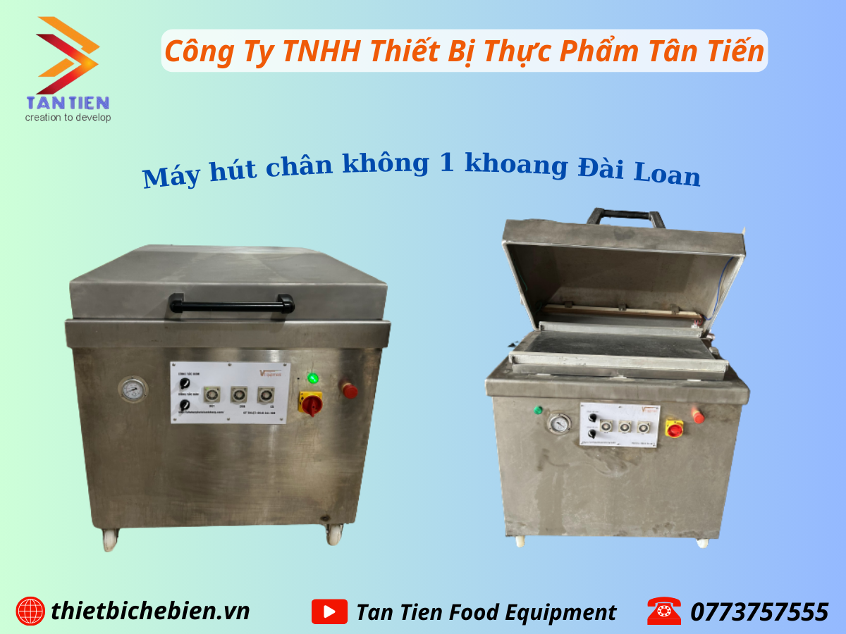 Máy hút chân không 1 khoang 2 thanh dán 800mm