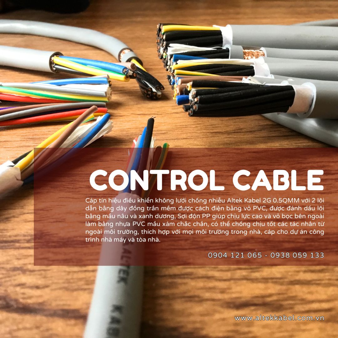 Cáp điều khiển 0.5mm/0.75mmm/1.0mm/1.5mm Altek Kabel