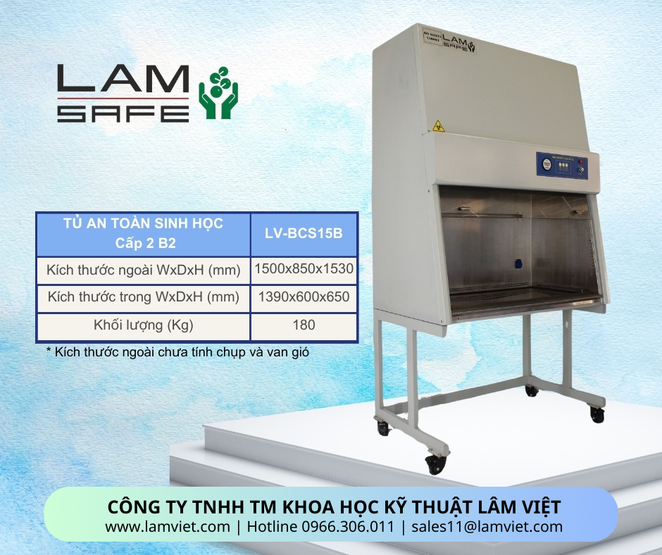 Tủ an toàn sinh học cấp 2 B2 LAMSAFE