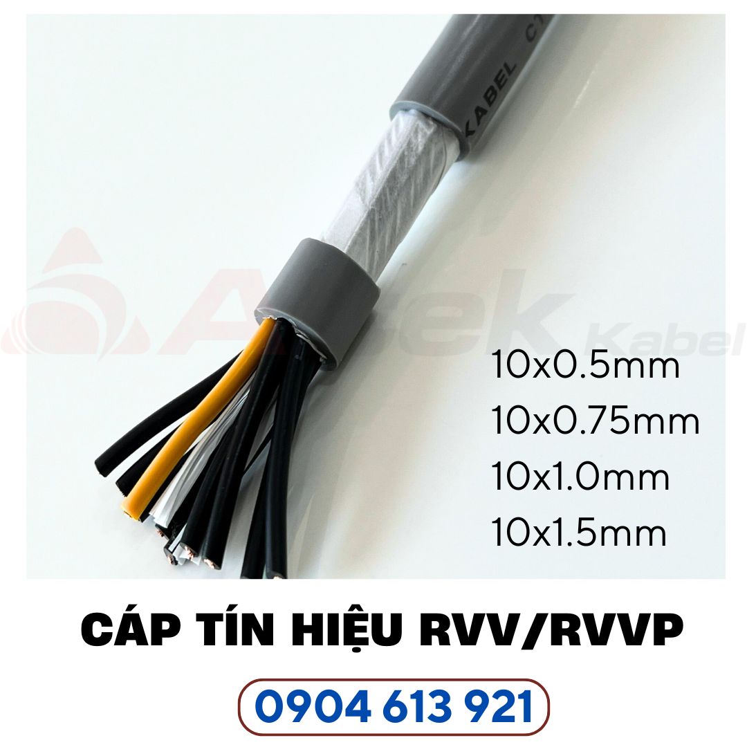 Dây cáp điện 10 lõi, cáp tín hiệu 10x0.75mm Altek Kabel