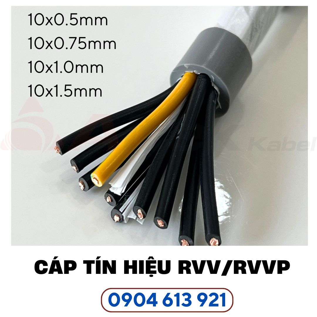 Dây cáp điện 10 lõi, cáp tín hiệu 10x0.75mm Altek Kabel