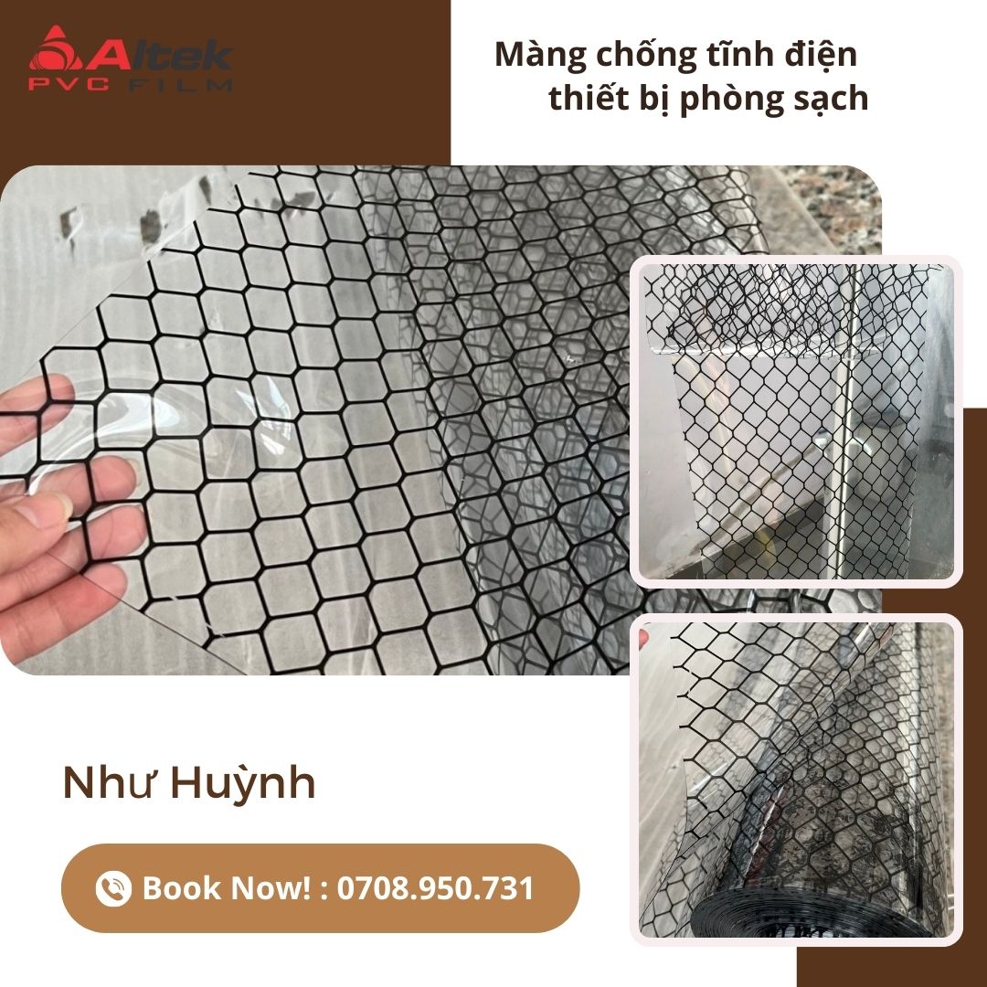 phân phối màng nhựa tĩnh điện phòng sạch tại hải dương