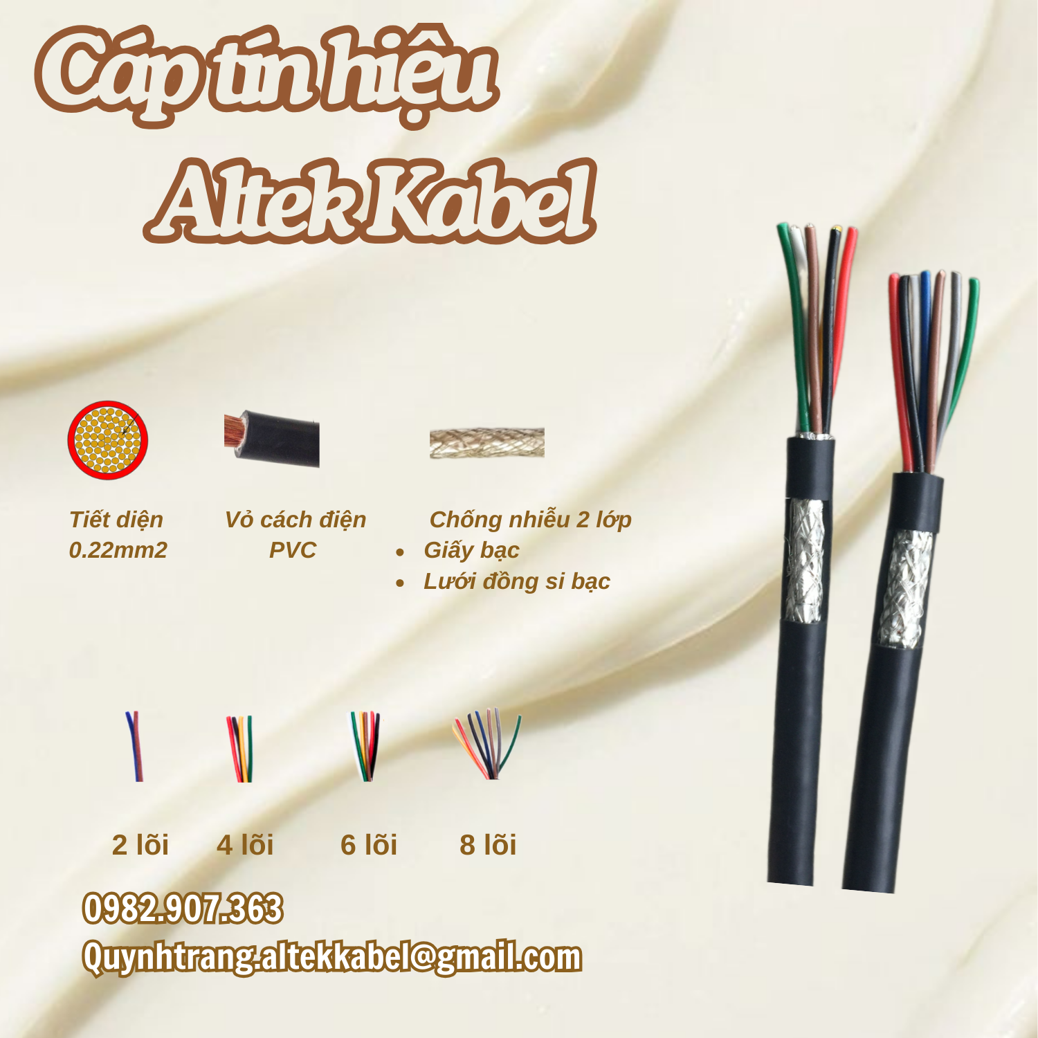 Cáp tín hiệu chống nhiễu HF Altek Kabel