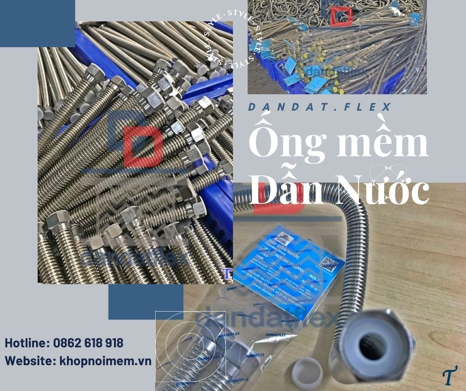 Dây dẫn nước inox nóng lạnh,ống mềm dẫn nước inox, dây dẫn nước inox