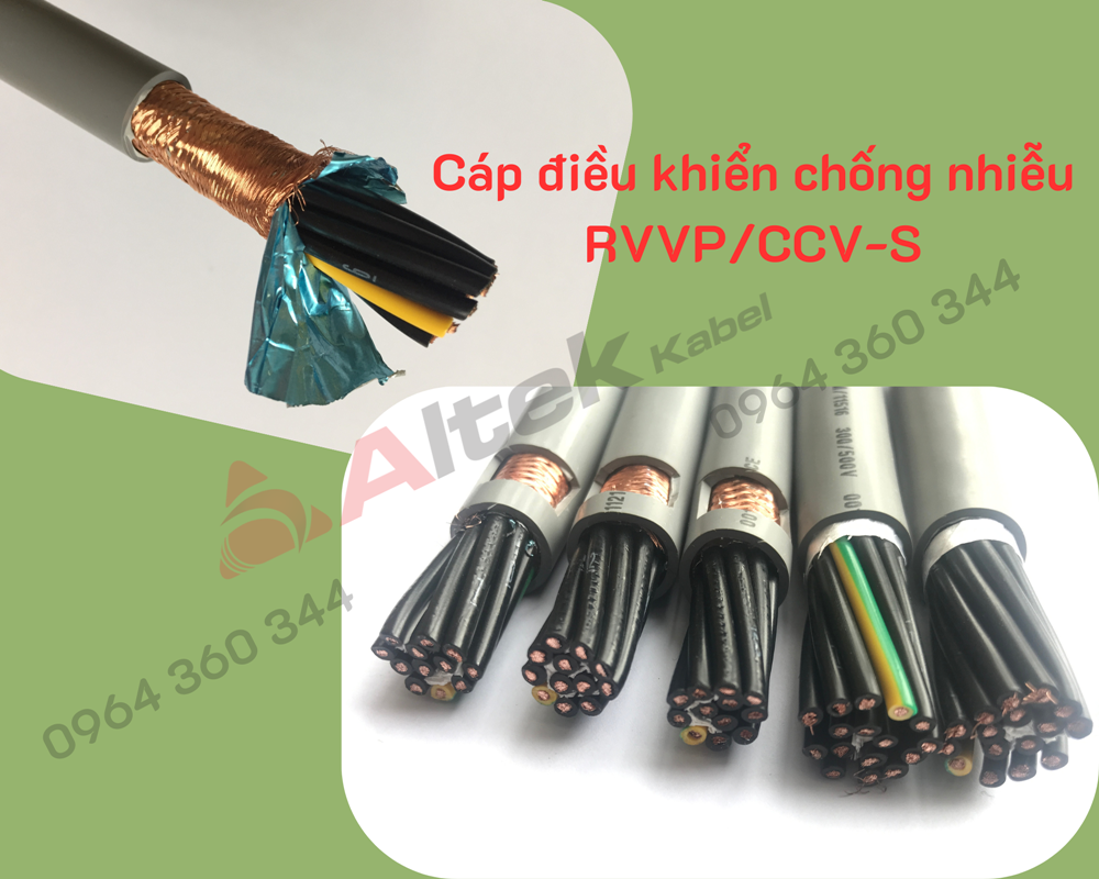 Cáp điều khiển chống nhiễu RVVP/CVV-S Altek Kabel