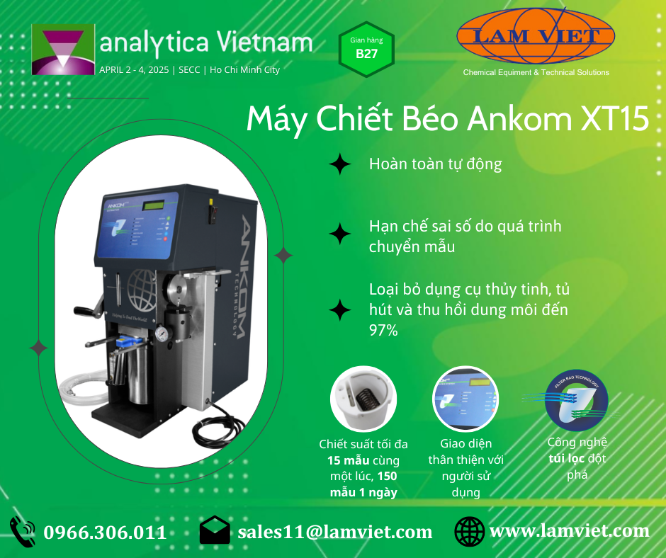 Máy chiết béo Tự động Ankom XT15