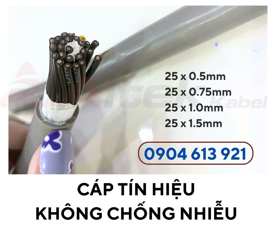 Cáp điều khiển 25 lõi, cáp tín hiệu 25x0.75mm CT - 500 Altek Kabel