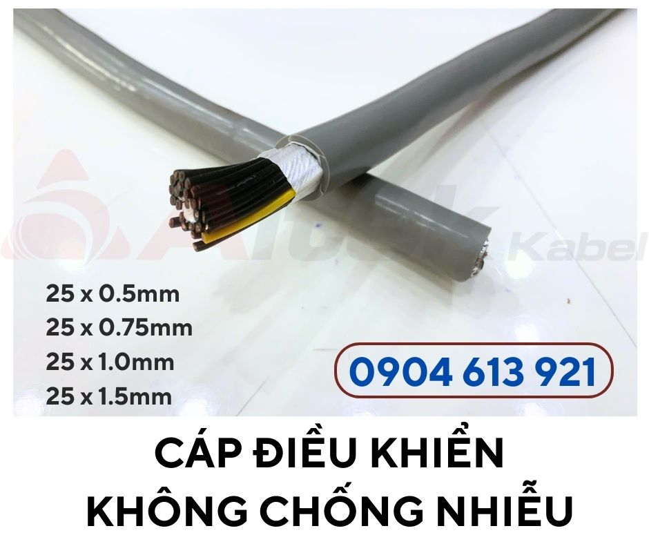 Cáp điều khiển 25 lõi, cáp tín hiệu 25x0.75mm CT - 500 Altek Kabel