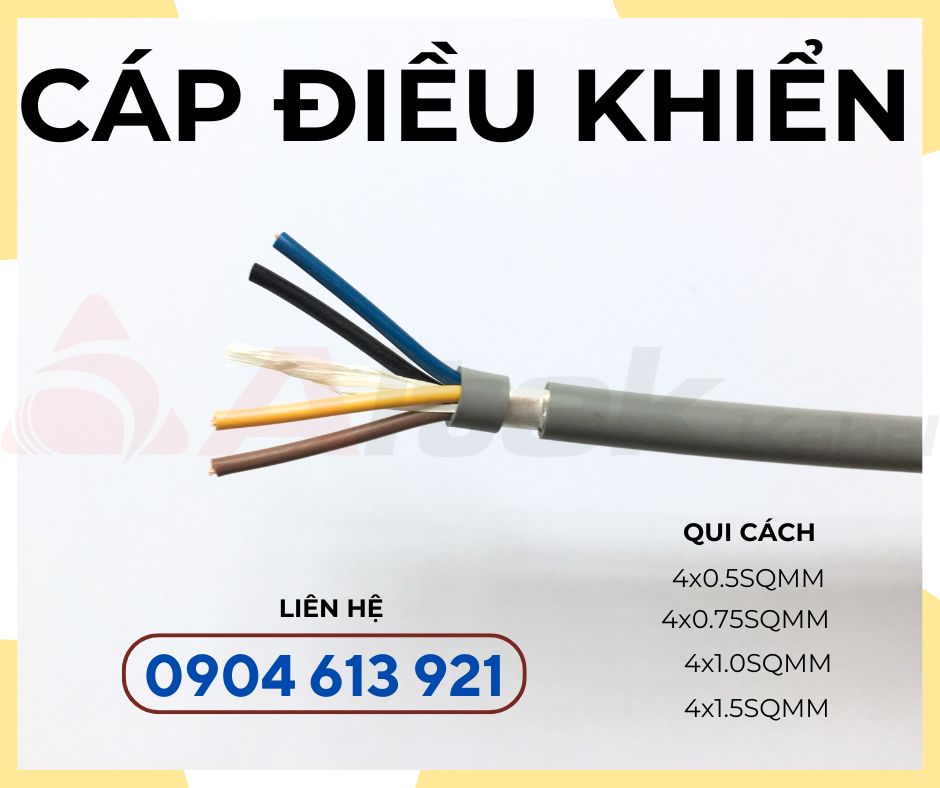 Cáp điều khiển RVV/RVVP 4x0.5mm Altek Kabel