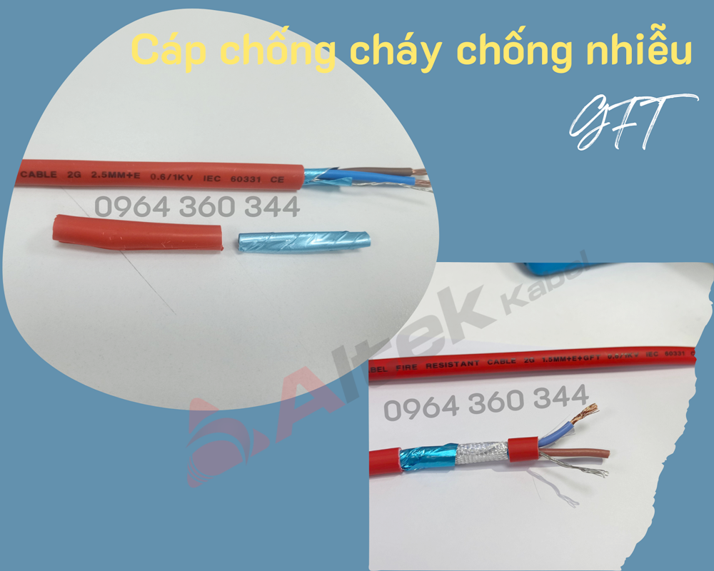 Cáp chống cháy chống nhiễu FR/CU Altek Kabel - Quatest 1