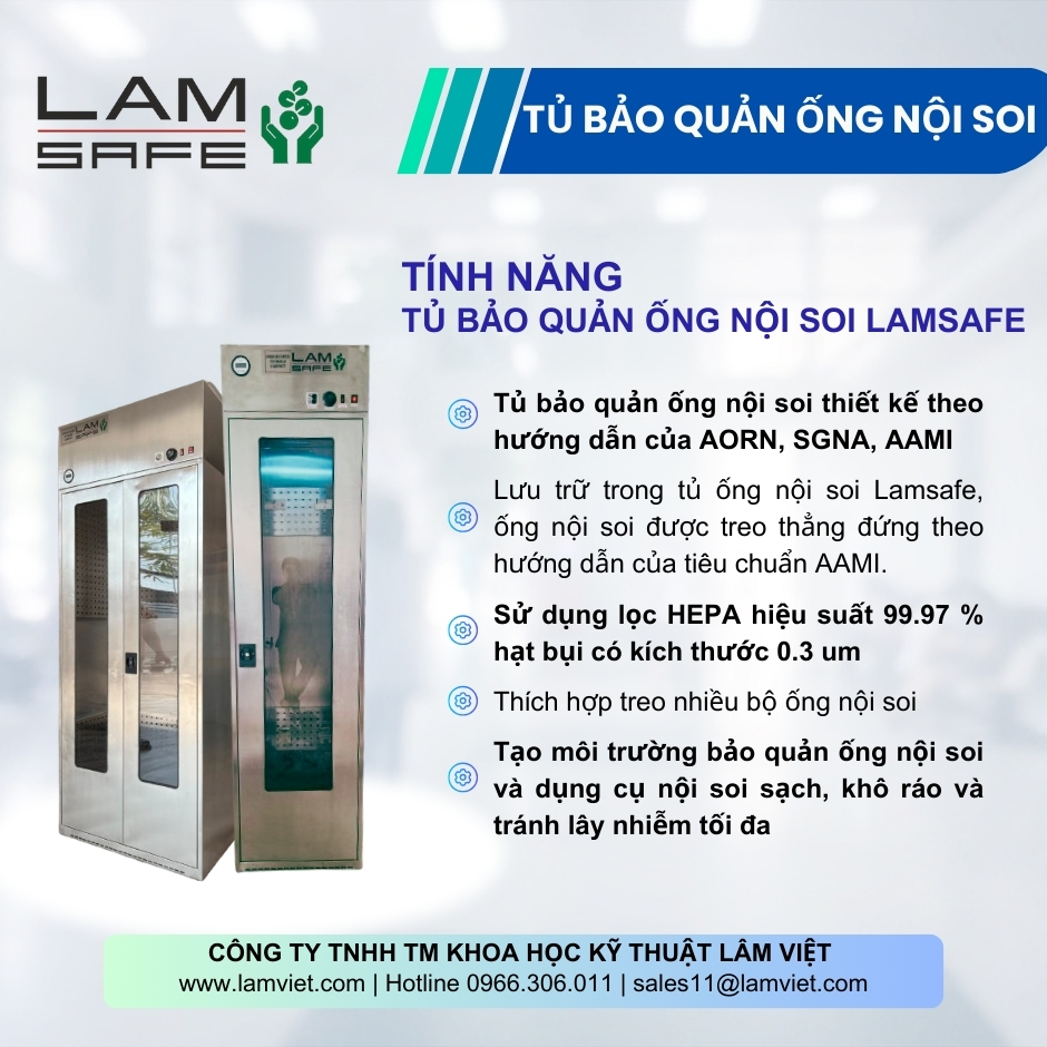 Tủ bảo quản ống nội soi