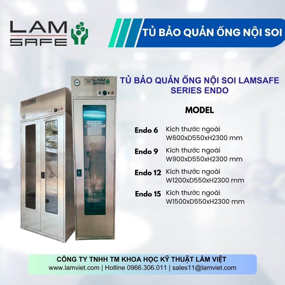 Tủ bảo quản ống nội soi Lâm Việt