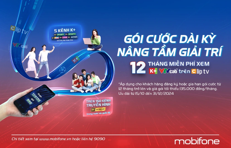 Ưu đãi: MobiFone tung ưu đãi cho gói dài kỳ -Nâng tầm trải nghiệm