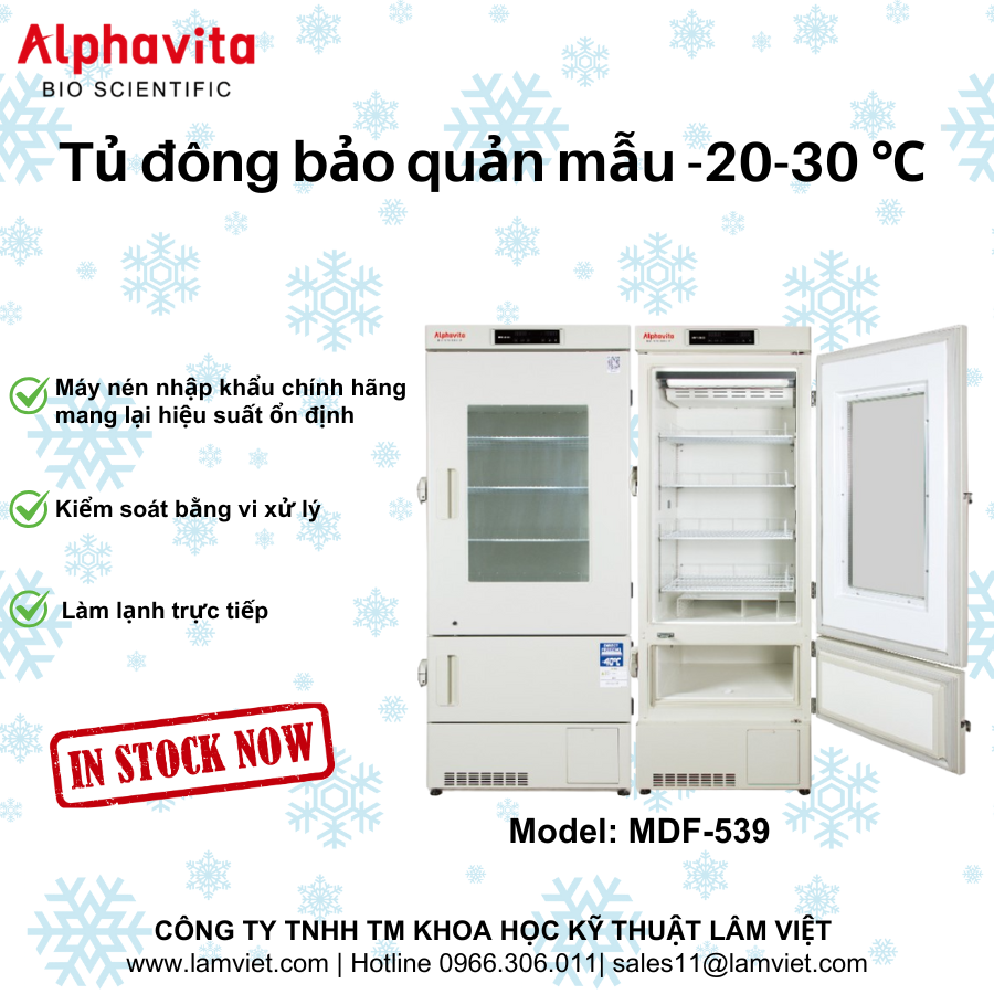 Tủ đông bảo quản mẫu Alphavita