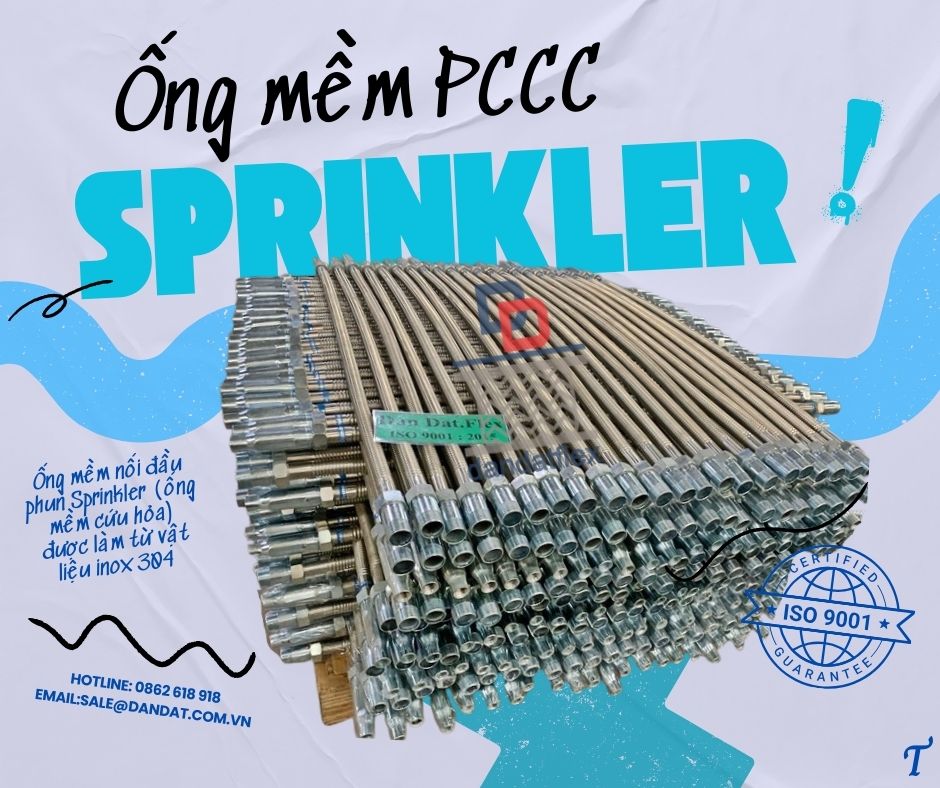 Ống mềm chữa cháy, ống nối mềm cứu hỏa,dây mềm chữa cháy sprinkler