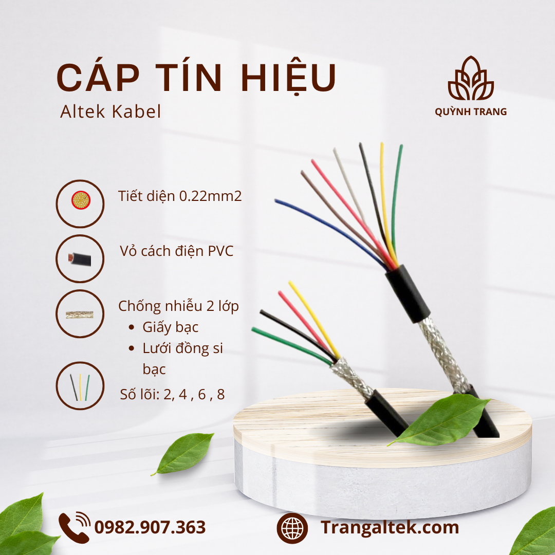 Cáp truyền tín hiệu có lưới chống nhiễu Altek