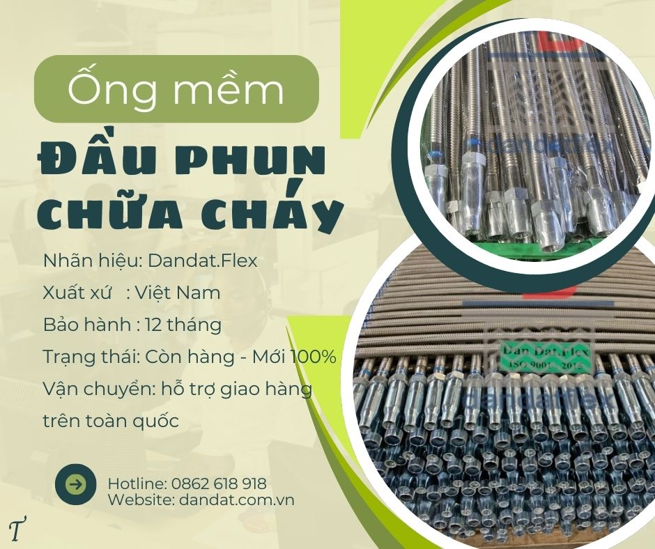 Ống mềm chữa cháy, ống nối đầu phun Sprinkler, Flexible Sprinkler Hose