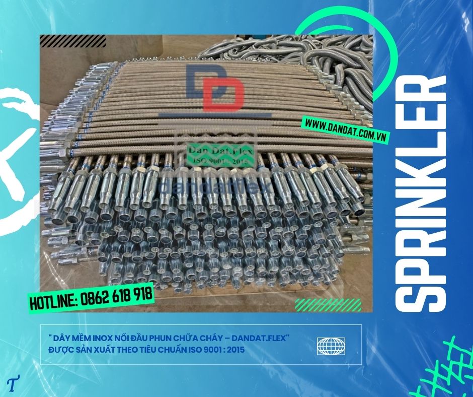 Ống mềm chữa cháy, ống nối đầu phun Sprinkler, Flexible Sprinkler Hose