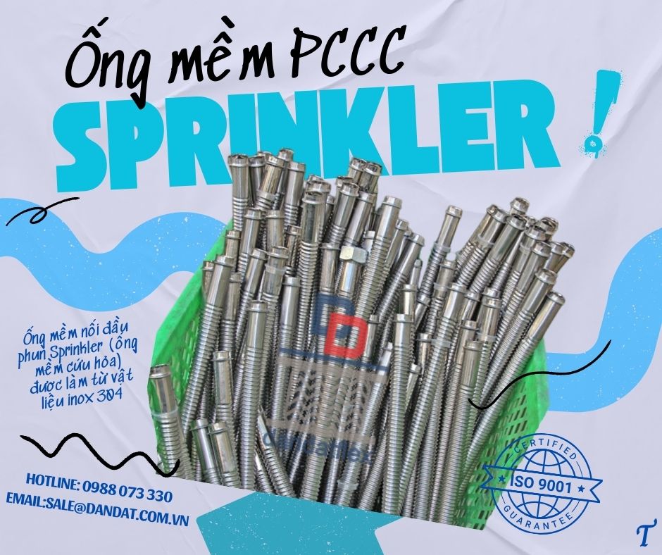 Ống mềm chữa cháy, ống nối đầu phun Sprinkler, Flexible Sprinkler Hose