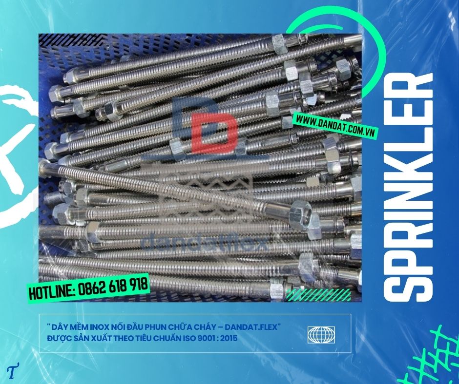 Ống mềm chữa cháy, ống nối đầu phun Sprinkler, Flexible Sprinkler Hose