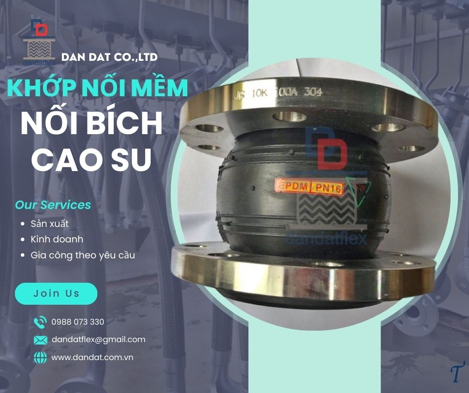 Khớp nối mềm công nghiệp,khớp nối giảm rung inox,khớp nối mềm inox 304