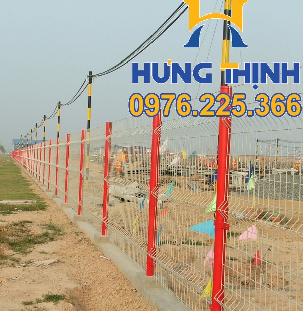 Hàng rào lưới thép sơn tĩnh điện - Hàng rào mạ kẽm nhúng nóng