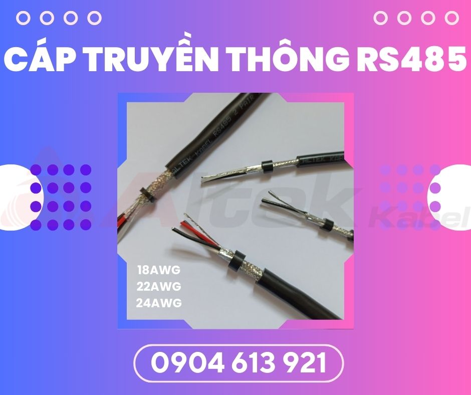 Cáp tín hiệu RS485 chống nhiễu 1 pair 24AWG Altek Kabel