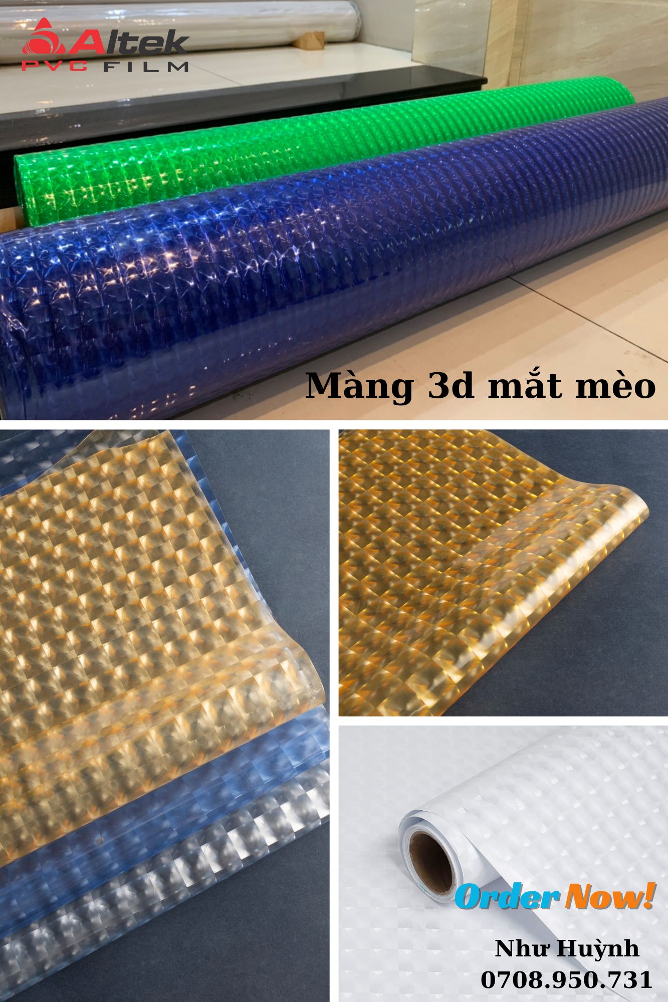 màng nhựa pvc mắt mèo 3d- vật tư văn phòng phẩm