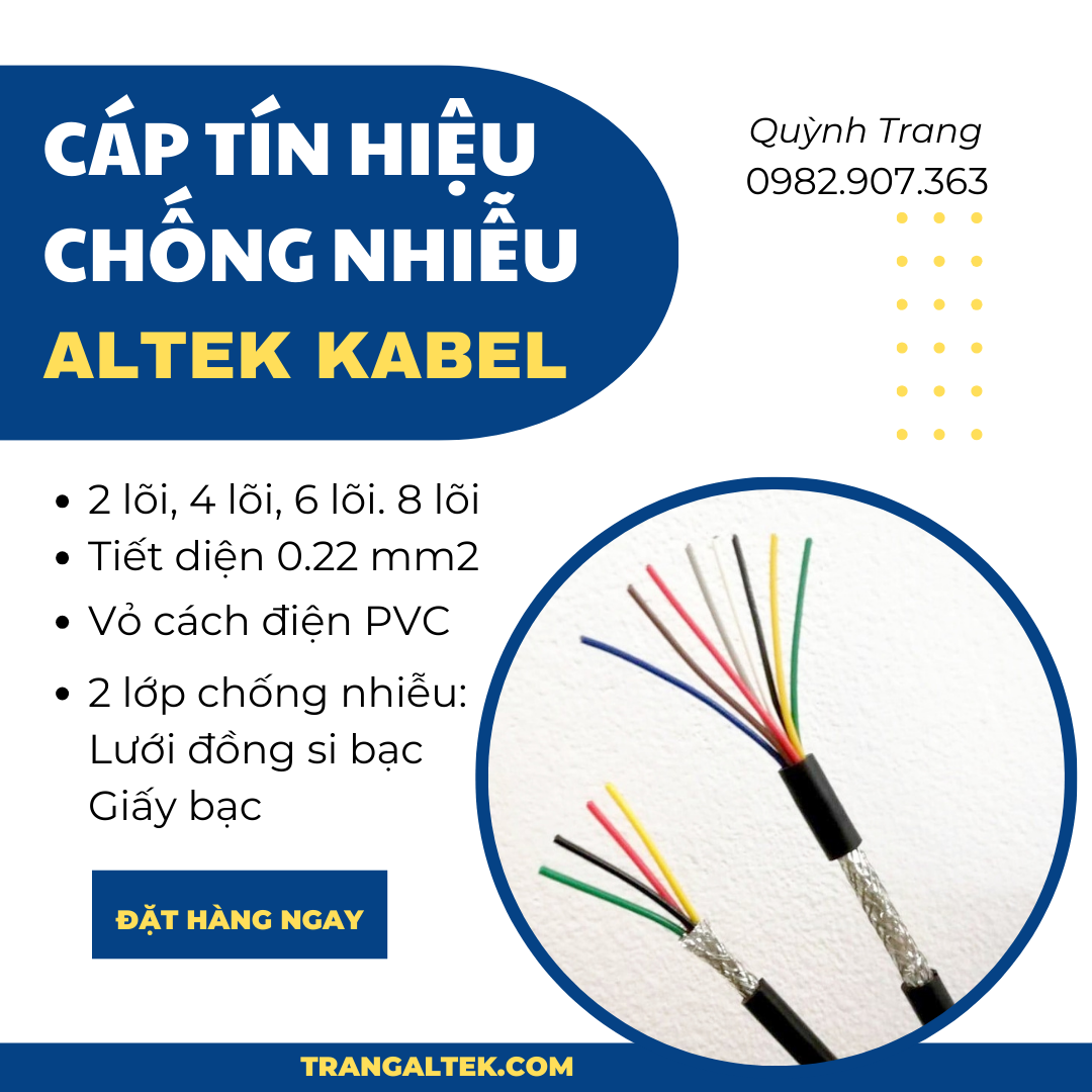 Cáp truyền tín hiệu có lưới chống nhiễu Altek Kabel